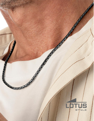 LOTUS STYLE MEN'S STAINLESS STEEL NECKLACE